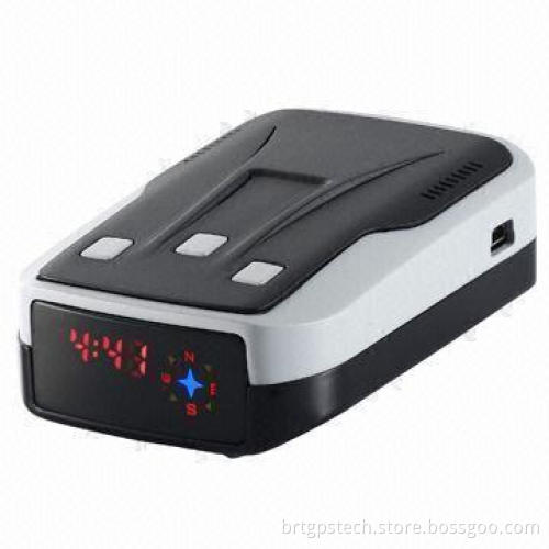 LED Display Radar Detector with English Voice and VCO Technology